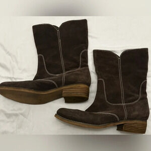 American Eagle Women’s Brown Leather Boots Size 10